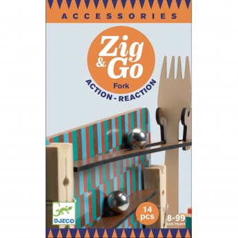 Деревянный конструктор DJECO ZIG&GO дополнительный набор 14 деталей