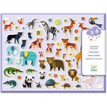 Набор объемных наклеек DJECO «МАМЫ И ДЕТКИ»