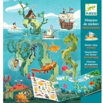 Набор с наклейками DJECO «ПУТЕШЕСТВИЕ ПО МОРЮ» Набор с наклейками DJECO «ПУТЕШЕСТВИЕ ПО МОРЮ»