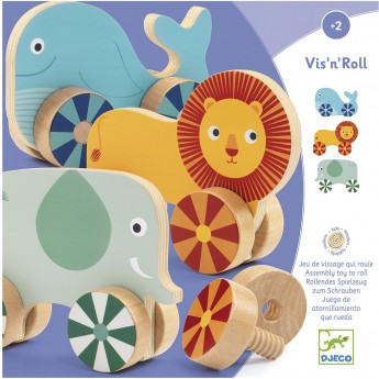 Развивающая игра DJECO «ПРИКРУТИ КОЛЕСА»