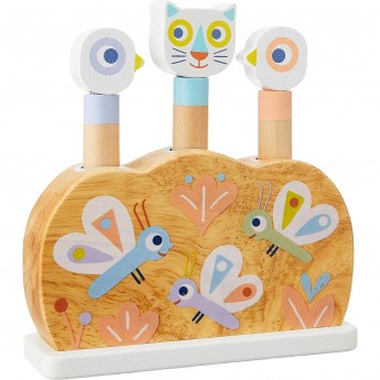 Развивающая игрушка DJECO «Зверюшки-попрыгунчики», пастель Развивающая игрушка DJECO «Зверюшки-попрыгунчики», пастель